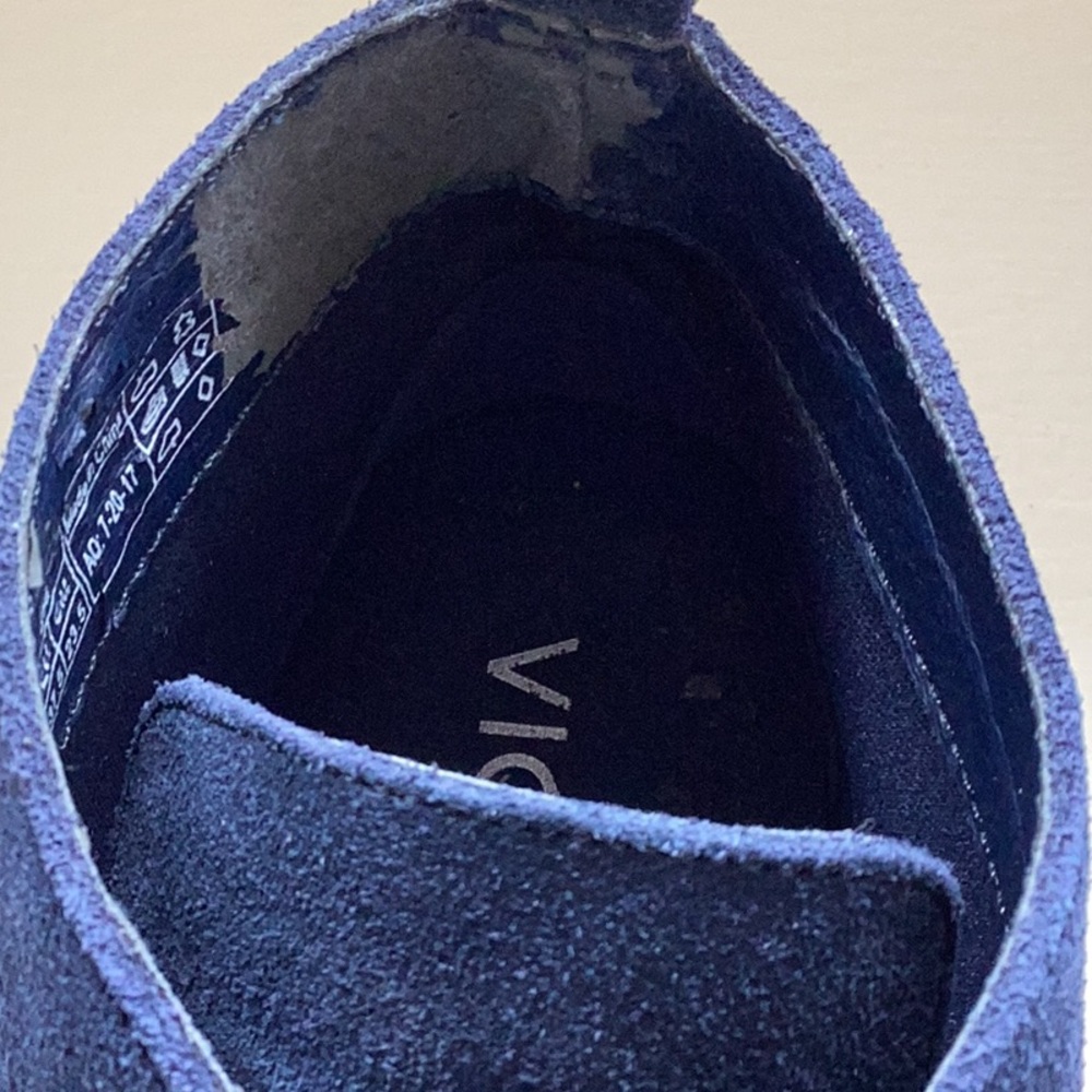 VIONIC NAVY BLUE SUEDE BOOTIES - Picture 8 of 8
